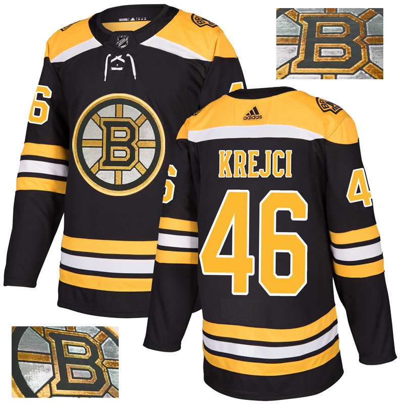Bruins 46 David Krejci Black With Special Glittery Logo Adidas Jersey,We sell and wholesale Bruins 46 David Krejci Black With Special Glittery Logo Adidas Jersey on line form chian!